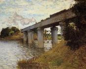 克劳德莫奈 - The Railway Bridge at Argenteuil